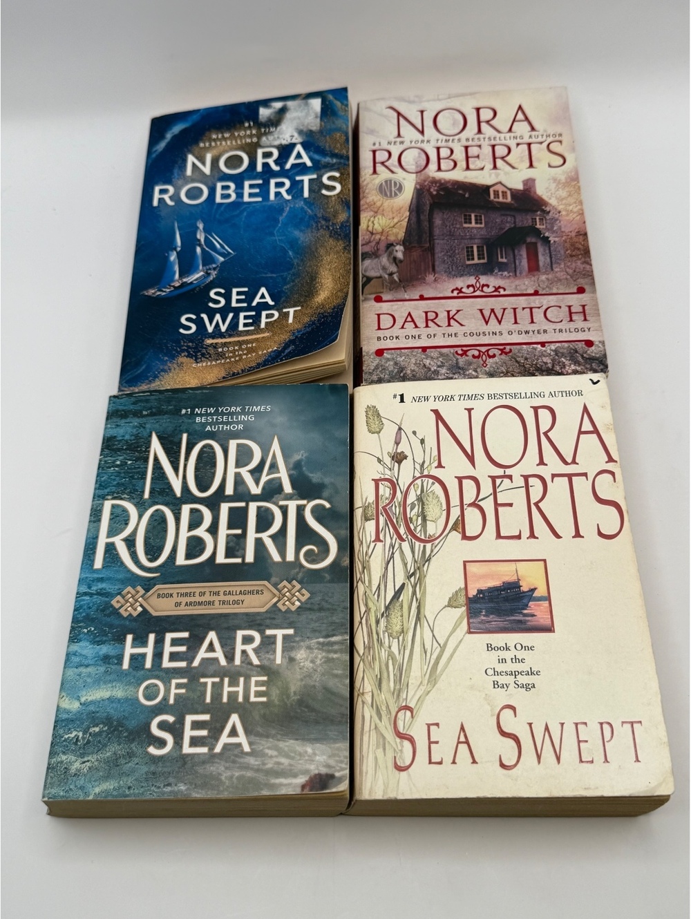Nora Roberts 4-book lot paperback books